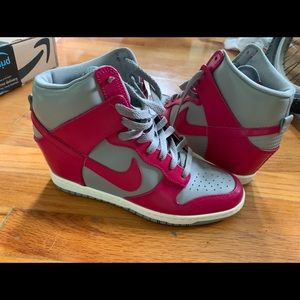 Pink 3 inch Nike platforms